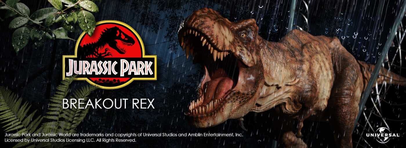 Pre-order now: Official limited Jurassic Park Tyrannosaurus Breakout statue!